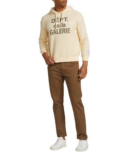 Gallery Dept x Lanvin Logo Washed Cotton Hoodie - Cream