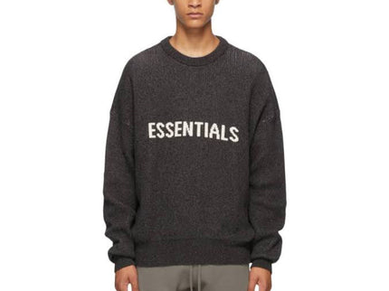 FEAR OF GOD ESSENTIALS Knit Sweater - Black/Dark Slate