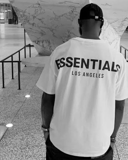 FEAR OF GOD ESSENTIALS Los Angeles 3M Logo T-Shirt - White
