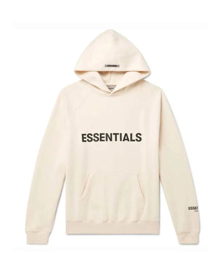 FEAR OF GOD ESSENTIALS 3D Silicon Applique Hoodie - Cream