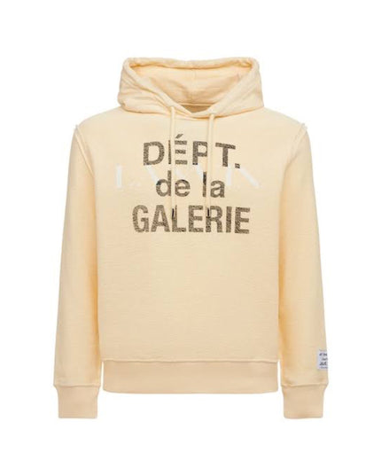 Gallery Dept x Lanvin Logo Washed Cotton Hoodie - Cream