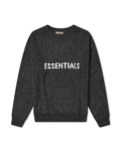 FEAR OF GOD ESSENTIALS Knit Sweater - Black/Dark Slate