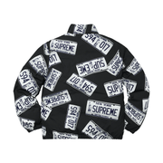 Supreme License Plate Puffy Jacket - Black (FW17)