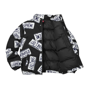 Supreme License Plate Puffy Jacket - Black (FW17)