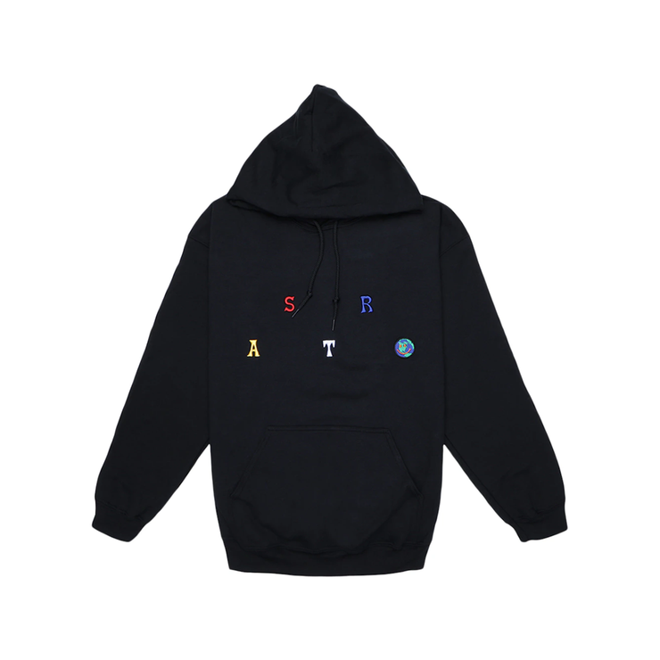 Travis Scott Astroworld Scattered Hoodie - Black