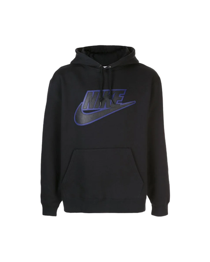 Supreme Nike Leather Applique Hoodie - Black (FW19)