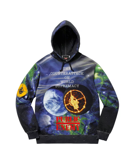 Supreme x UNDERCOVER Public Enemy Galaxy Hoodie (SS18)