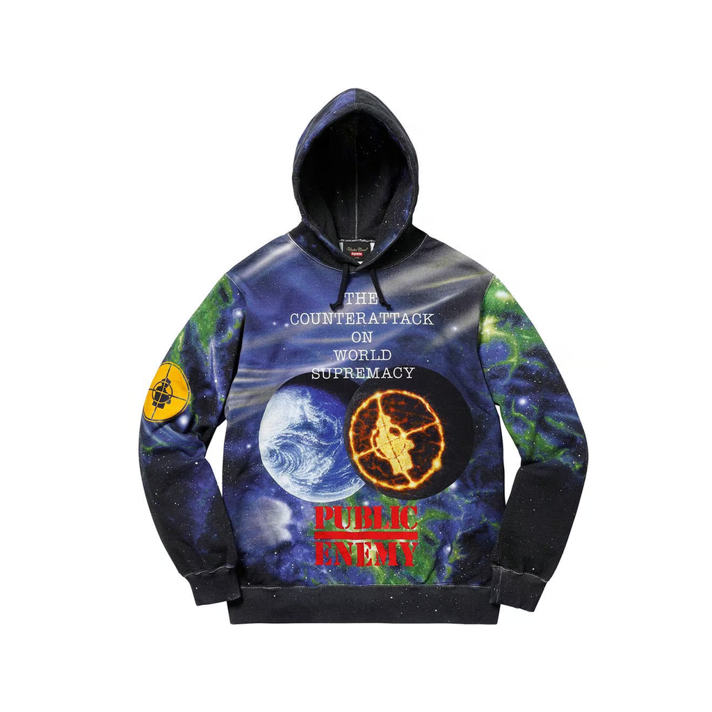 Supreme public enemy hoodie hotsell