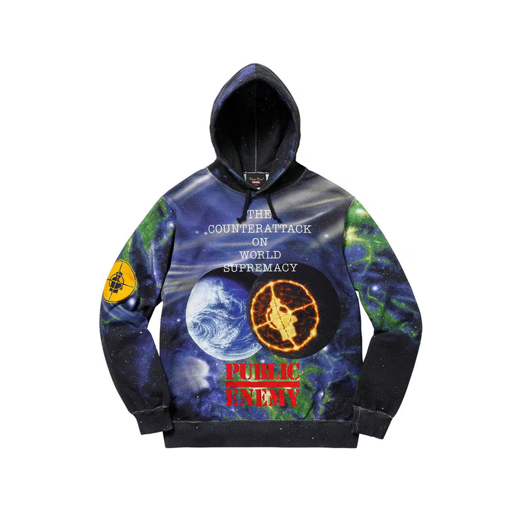 Supreme x UNDERCOVER Public Enemy Galaxy Hoodie (SS18)