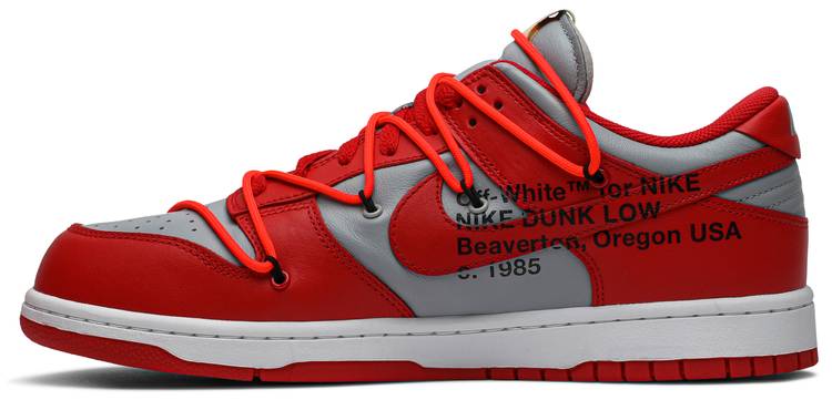 Off-White x Nike Dunk Low 'University Red'