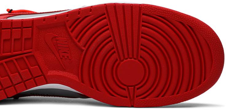 Off-White x Nike Dunk Low 'University Red'