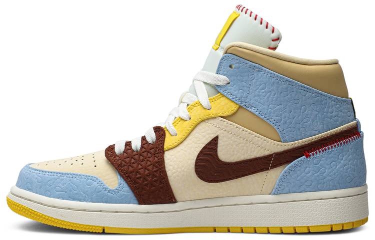 Air Jordan 1 Mid SE Fearless 'Maison Chateau Rouge'