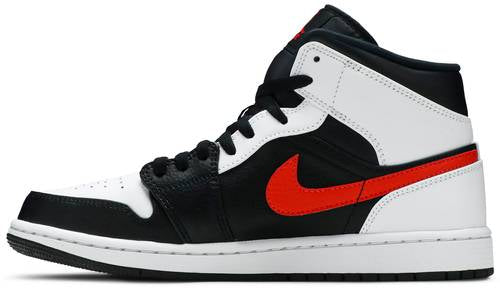 Air Jordan 1 Mid 'Black Chile Red White'