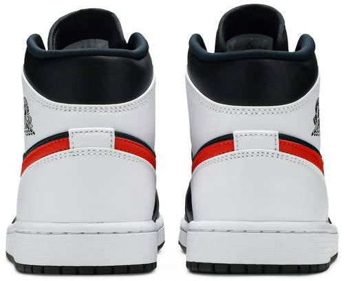 Air Jordan 1 Mid 'Black Chile Red White'