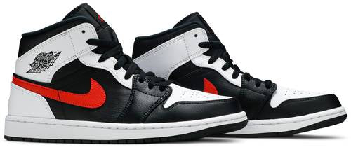 Air Jordan 1 Mid 'Black Chile Red White'