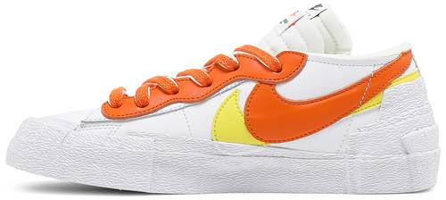 Sacai x Orange nike Blazer Low 'White Magma Orange'