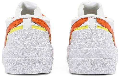 Sacai x Orange nike Blazer Low 'White Magma Orange'