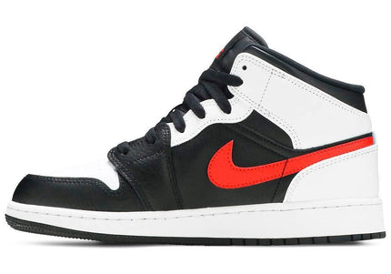 Air Jordan 1 Mid 'Black Chile Red White' (GS)