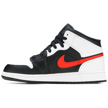 Air Jordan 1 Mid 'Black Chile Red White' (GS)
