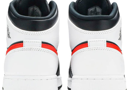 Air Jordan 1 Mid 'Black Chile Red White' (GS)