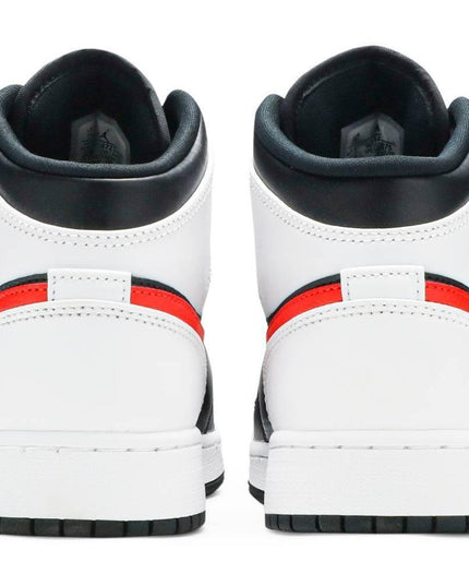 Air Jordan 1 Mid 'Black Chile Red White' (GS)