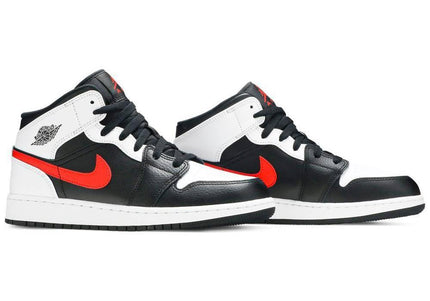 Air Jordan 1 Mid 'Black Chile Red White' (GS)