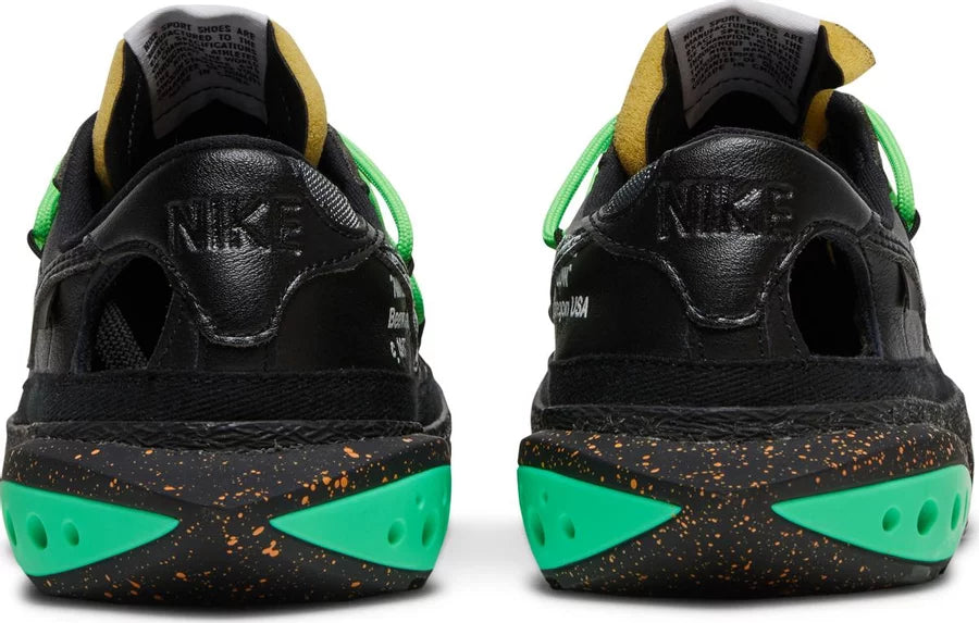 Off-White x Nike Blazer Low 'Black Electro Green'