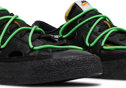 Off-White x Nike Blazer Low 'Black Electro Green'