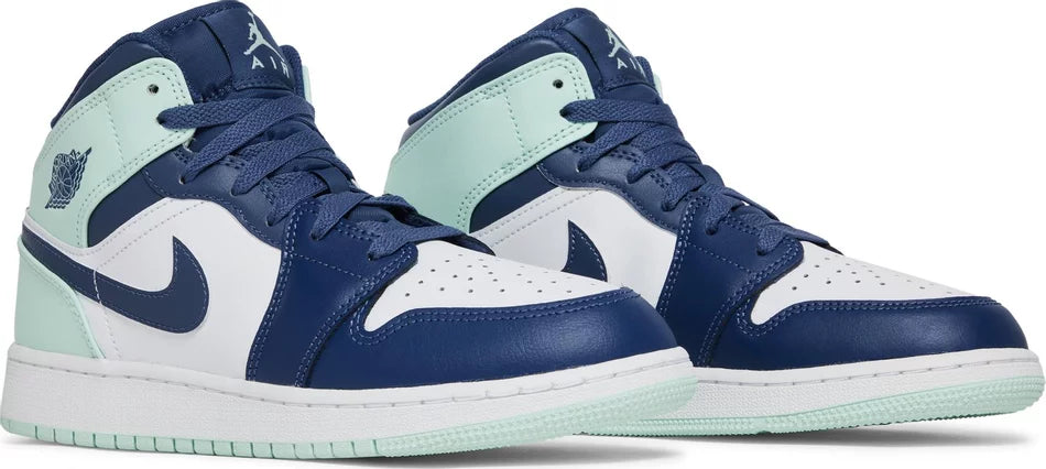 Air Jordan 1 Mid 'Mystic Navy Mint Foam' (GS)