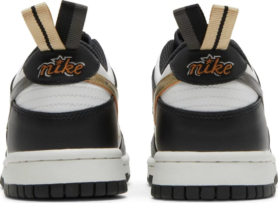 Nike Dunk Low 'Black White Metallic' (GS)