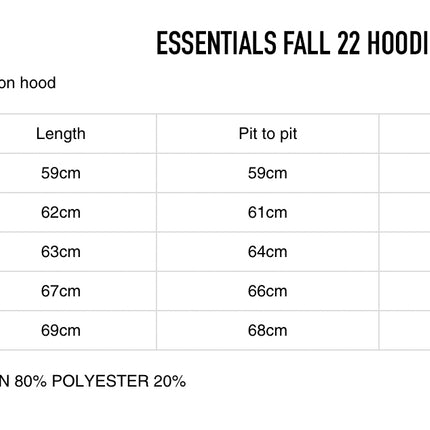 FEAR OF GOD ESSENTIALS Pull-Over Hoodie - Smoke (Fall 22)