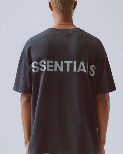 FEAR OF GOD ESSENTIALS 3M Logo Boxy T-Shirt - Black/White