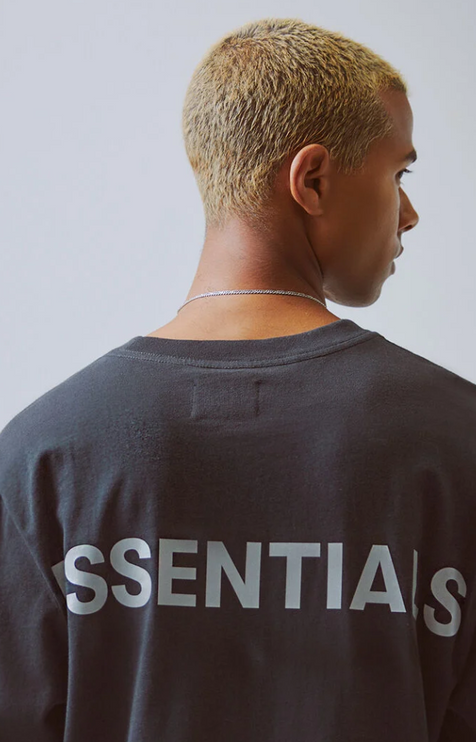 FEAR OF GOD ESSENTIALS 3M Logo Boxy T-Shirt - Black/White