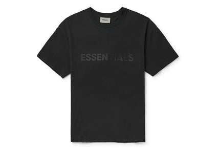 FEAR OF GOD ESSENTIALS 3D Silicon Applique T-Shirt - Black