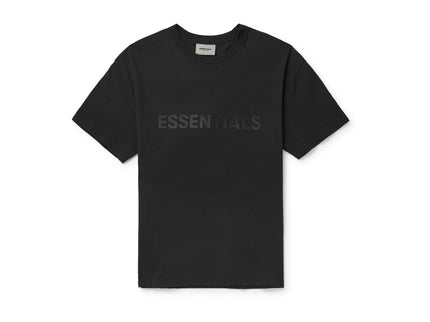 FEAR OF GOD ESSENTIALS 3D Silicon Applique T-Shirt - Black (SS20)