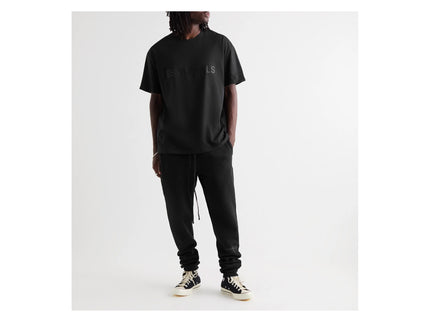 FEAR OF GOD ESSENTIALS 3D Silicon Applique T-Shirt - Black (SS20)