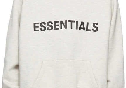 FEAR OF GOD ESSENTIALS 3D Silicon Applique Pullover Hoodie - Oatmeal