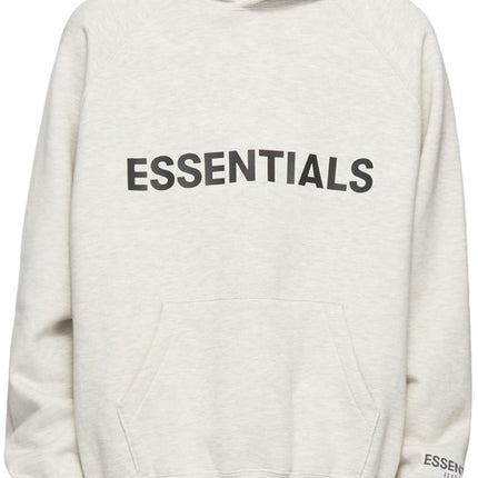 FEAR OF GOD ESSENTIALS 3D Silicon Applique Pullover Hoodie - Oatmeal