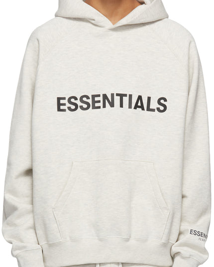 FEAR OF GOD ESSENTIALS 3D Silicon Applique Pullover Hoodie - Oatmeal