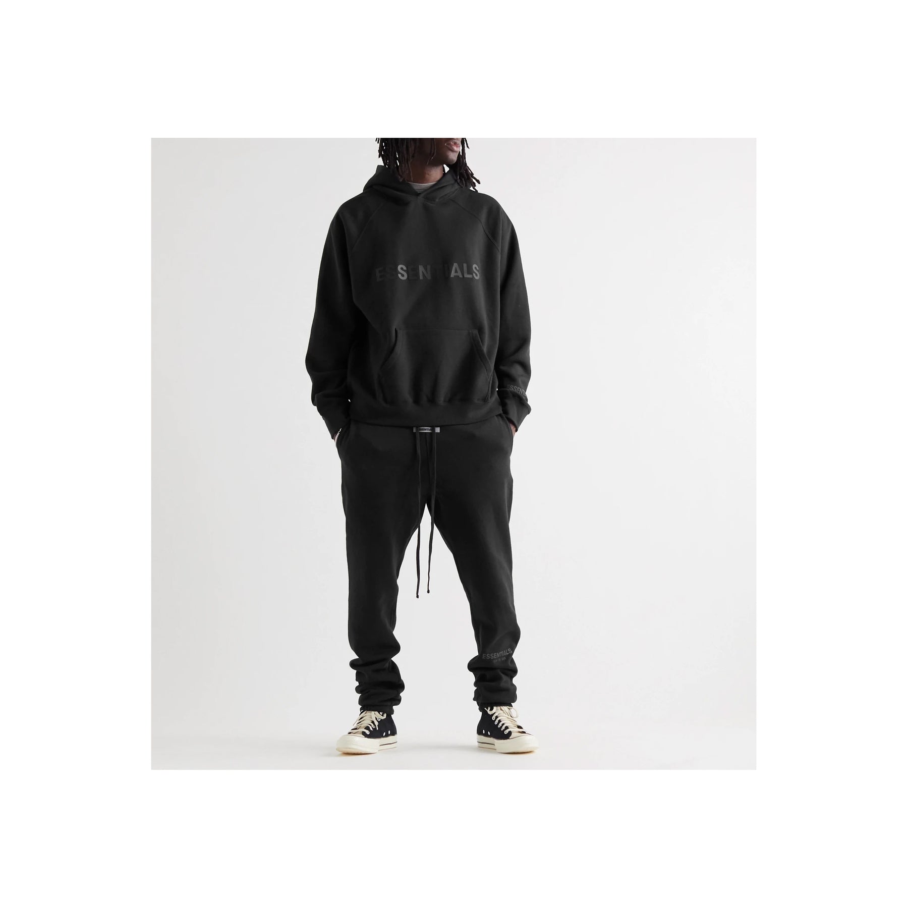 Fear of God Essentials 3D Silicon Applique Pullover Hoodie