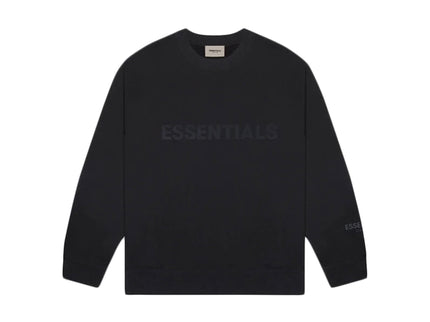 FEAR OF GOD ESSENTIALS 3D Silicon Applique Crewneck - Black (SS20)