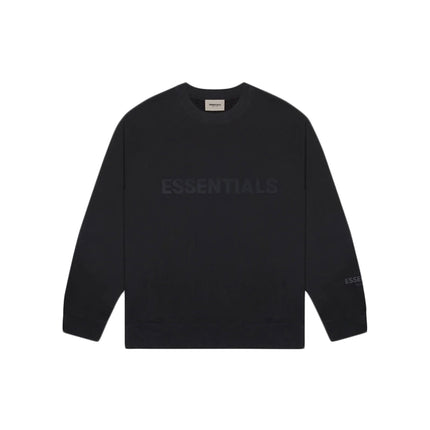 FEAR OF GOD ESSENTIALS 3D Silicon Applique Crewneck - Black