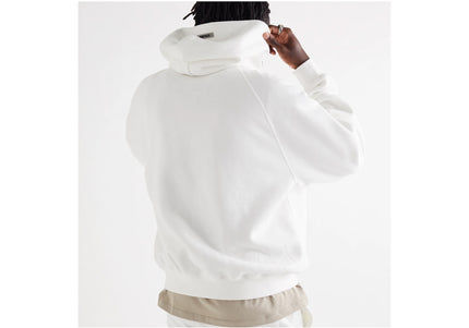 FEAR OF GOD ESSENTIALS 3D Silicon Applique Pullover Hoodie - White