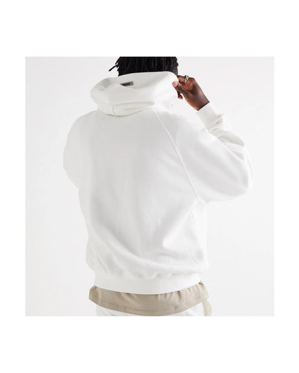 FEAR OF GOD ESSENTIALS 3D Silicon Applique Pullover Hoodie - White