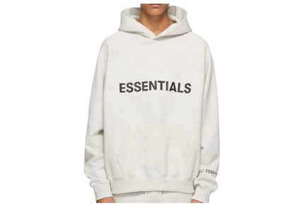FEAR OF GOD ESSENTIALS 3D Silicon Applique Pullover Hoodie - Oatmeal