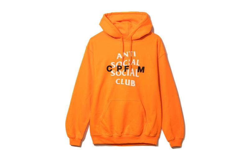 Anti social club orange hoodie shop