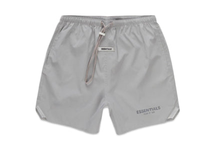 FEAR OF GOD ESSENTIALS Reflective Volley Shorts - Silver