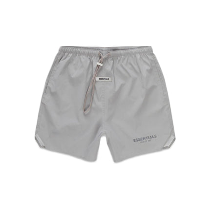 FEAR OF GOD ESSENTIALS Reflective Volley Shorts - Silver