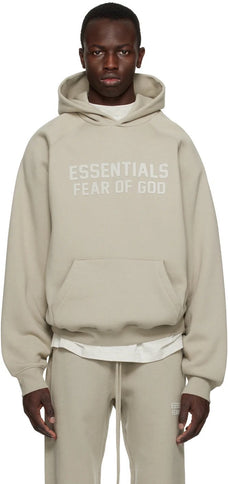 FEAR OF GOD ESSENTIALS Pull-Over Hoodie - Seal (SS23)