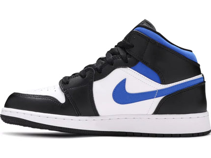 Air Jordan 1 Mid 'White Black Racer Blue' (GS)